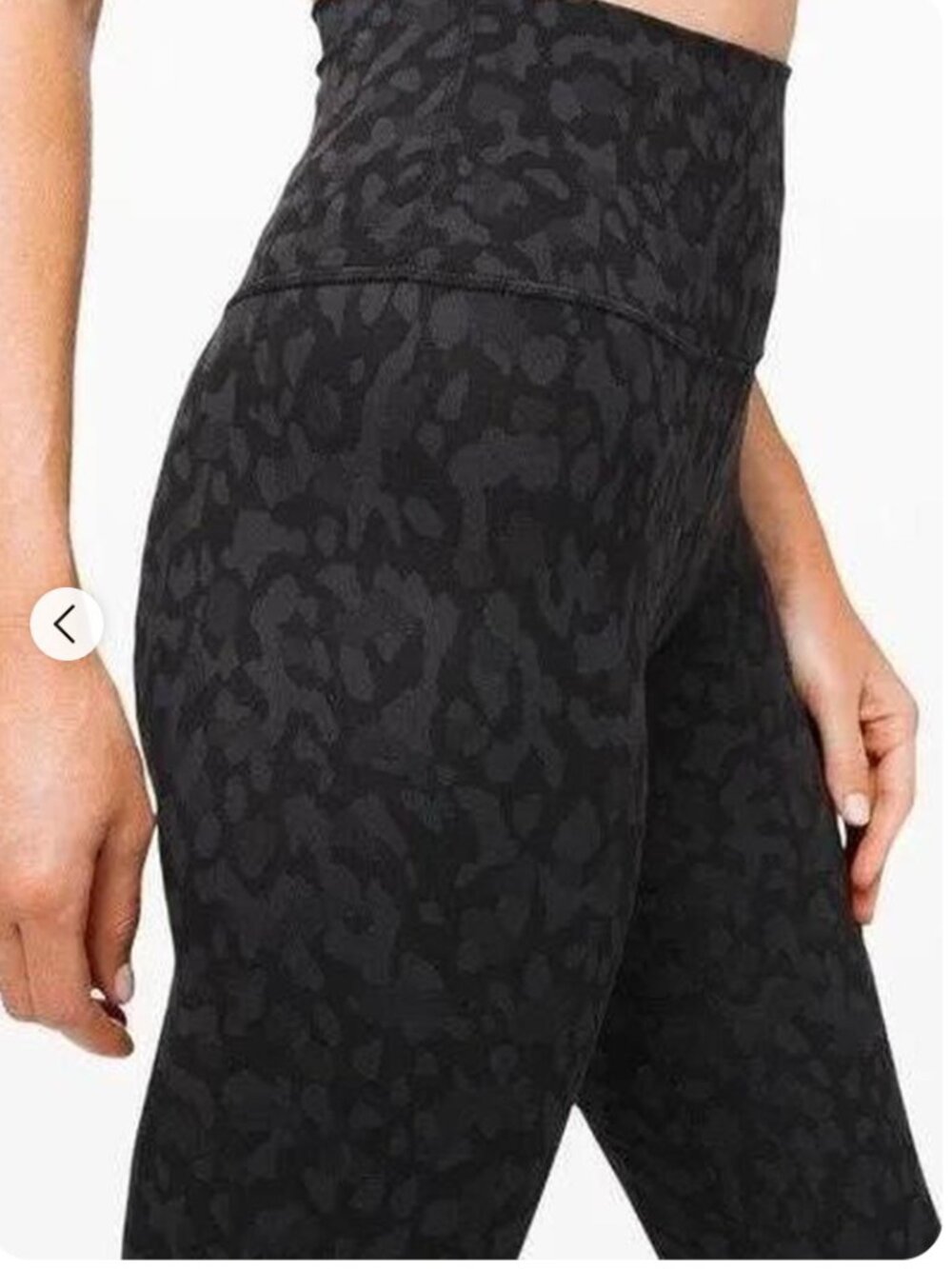 Lululemon Align High Rise Leggings Black Leopard Size 6